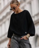 Cocomore Alex Black Bomber Jumper - Image 3