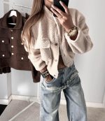 Sylwia Beige Short Jacket