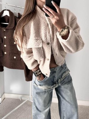 Sylwia Beige Short Jacket
