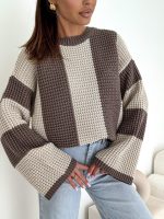Bocca Emma Chocolate & Beige Jumper - Image 3