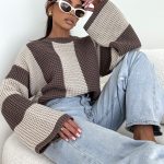 Bocca Emma Chocolate & Beige Jumper
