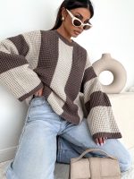 Bocca Emma Chocolate & Beige Jumper - Image 2