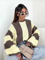 Bocca Emma Chocolate & Yellow Jumper