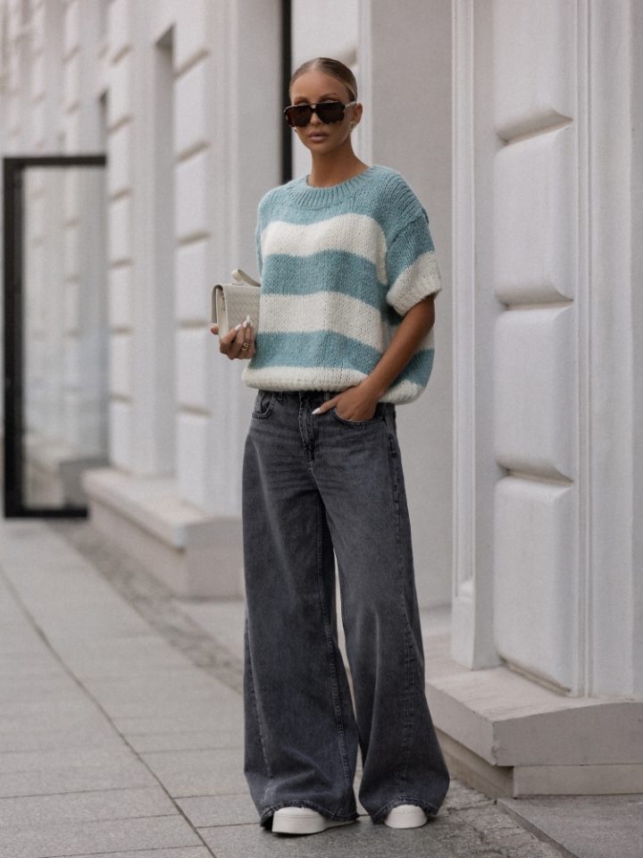 Cocomore Fester Mint & Cream Jumper - Image 1