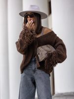 Cocomore Gomez Chocolate Short Cardigan - Image 3