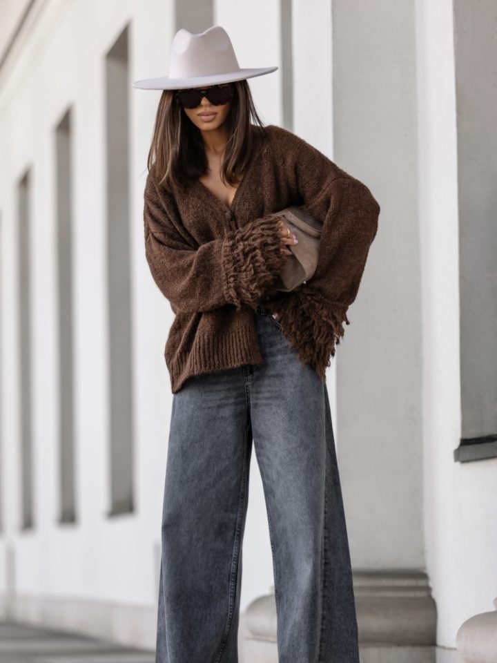 Cocomore Gomez Chocolate Short Cardigan - Image 1