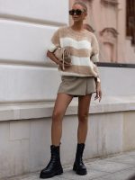 Cocomore Fester Carmel & Cream Jumper - Image 2