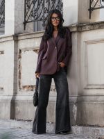 COCOMORE Gladys Suede Chocolate  Blazer - Image 3