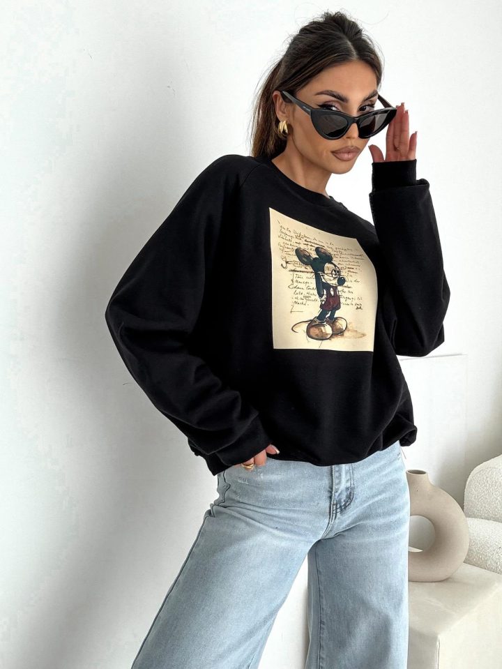 BOCCA Mickey Black Sweatshirt - Image 2