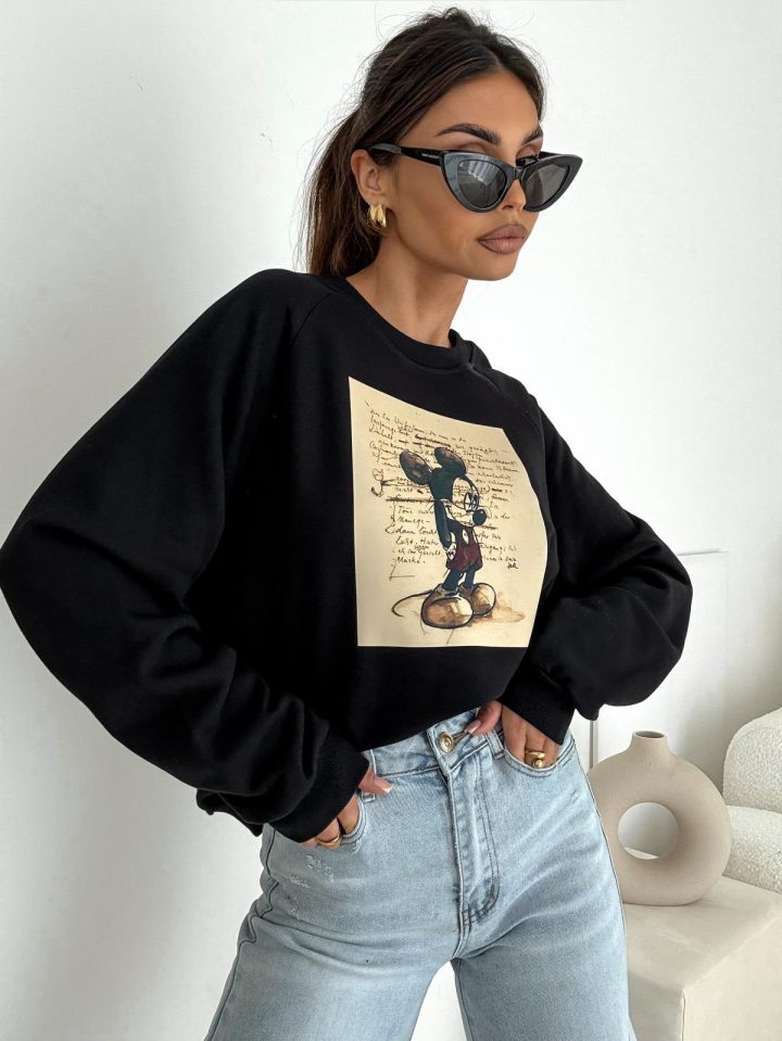 BOCCA Mickey Black Sweatshirt - Image 1