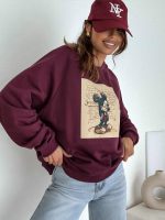 BOCCA Mickey Burgundy Sweatshirt - Image 2