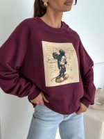 BOCCA Mickey Burgundy Sweatshirt - Image 3