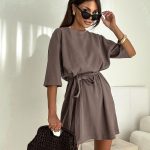 Bocca Parker Chocolate Belted Dress