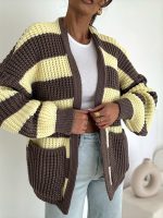 Bocca Chocolate & Yellow Short Cardigan - Image 2