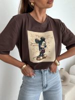 BOCCA Mickey 1405 Chocolate T-shirt - Image 2