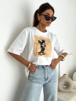 BOCCA Mickey 1405 Off White T-shirt - Image 3
