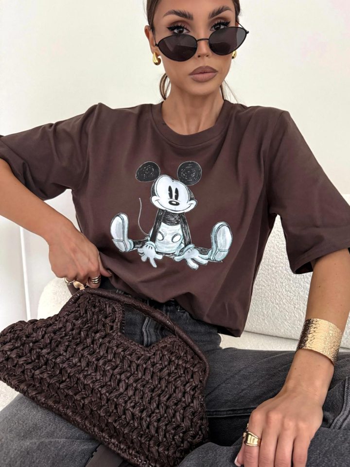 BOCCA Mickey 1505 Chocolate T-shirt - Image 1