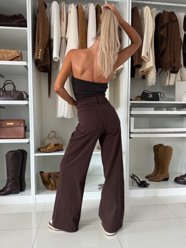 Cecilia Chocolate Wild Legs Jeans - Image 3