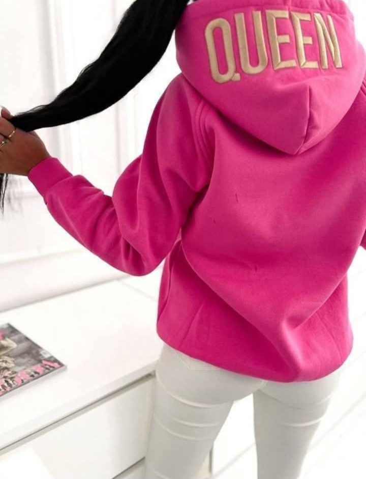 QUEEN Pink Hoodie One Size - Image 3