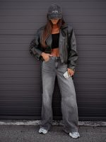 Monaco Grey Wild Legs Jeans