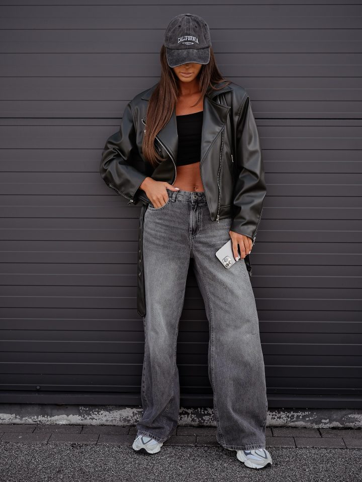 Monaco Grey Wild Legs Jeans - Image 1