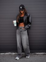 Monaco Grey Wild Legs Jeans - Image 2
