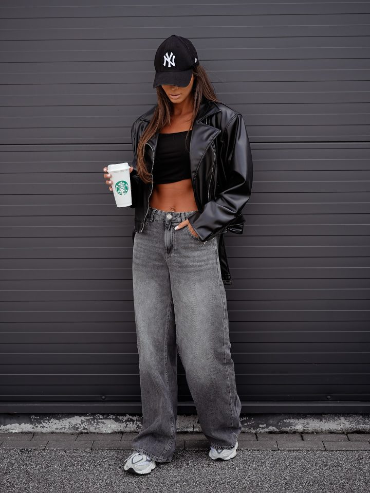 Monaco Grey Wild Legs Jeans - Image 2