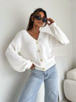 Bocca Star Off White Short Cardigan - Image 3