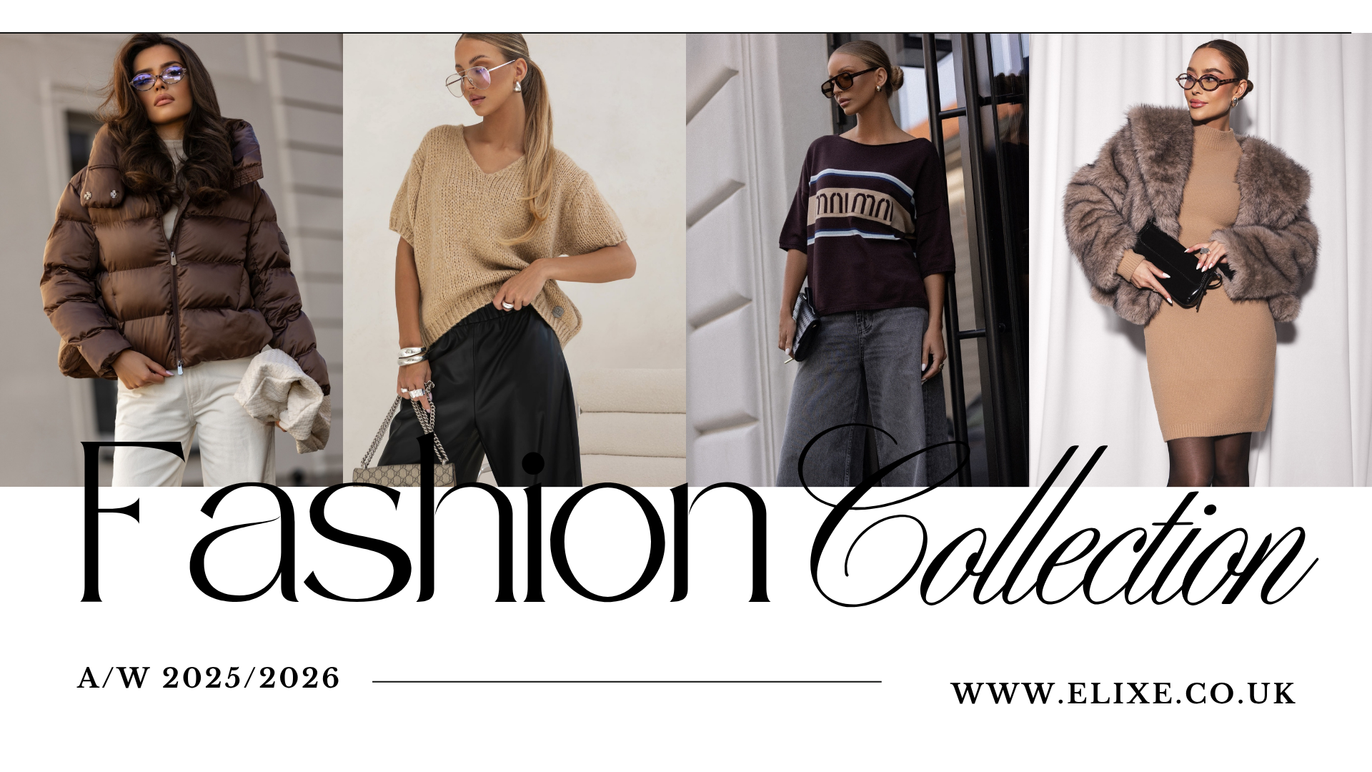 Brown and White Minimalist Fashion Collection Presentation