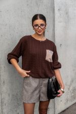 XANA Pocket Chocolate Jumper