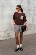 XANA Pocket Chocolate Jumper - Image 3
