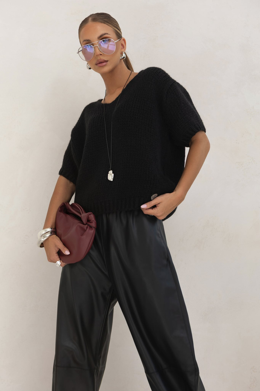 adalia black 2 Cocomore Amelia Black Jumper - Image 1