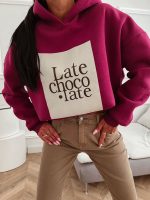 Chocolate Burgundy Hoodie One Size