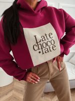 Chocolate Burgundy Hoodie One Size - Image 2