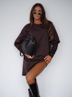 Bocca Nathalia Belted Dress Postage 20.11.2025 Black or Chocolate - Image 3