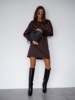 Bocca Nathalia Belted Dress Postage 20.11.2025 Black or Chocolate - Image 4