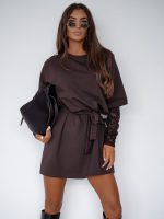 Bocca Nathalia Belted Dress Postage 20.11.2025 Black or Chocolate - Image 2