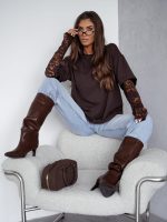 Bocca Niko Lace Chocolate Tshirt - Image 2