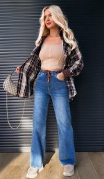 M Sara Jasper Wide Leg Jeans