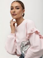 COCOMORE Nella Powder Pink Sweatshirt (POSTAGE 31.01.2026) - Image 2