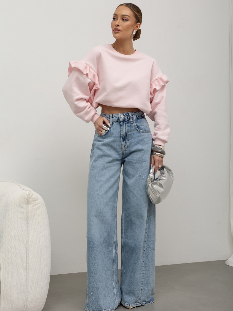 NELLA COCOMORE Nella Powder Pink Sweatshirt (POSTAGE 31.01.2026) - Image 1