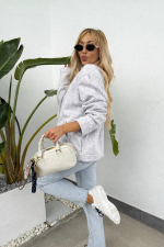 Bocca Florette Melange Grey Blazer - Image 2