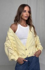Bocca Yellow Short Cardigan - Image 3