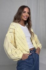 Bocca Yellow Short Cardigan - Image 2
