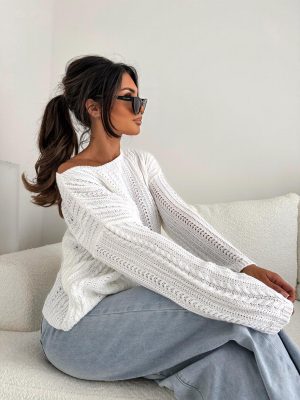 Bocca Adelide White Jumper