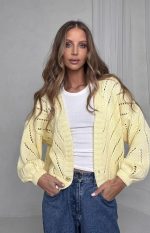 Bocca Yellow Short Cardigan