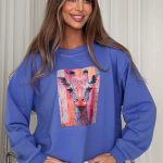 BOCCA Giraffe Blue Sweatshirt