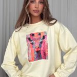 BOCCA Giraffe Yellow Sweatshirt