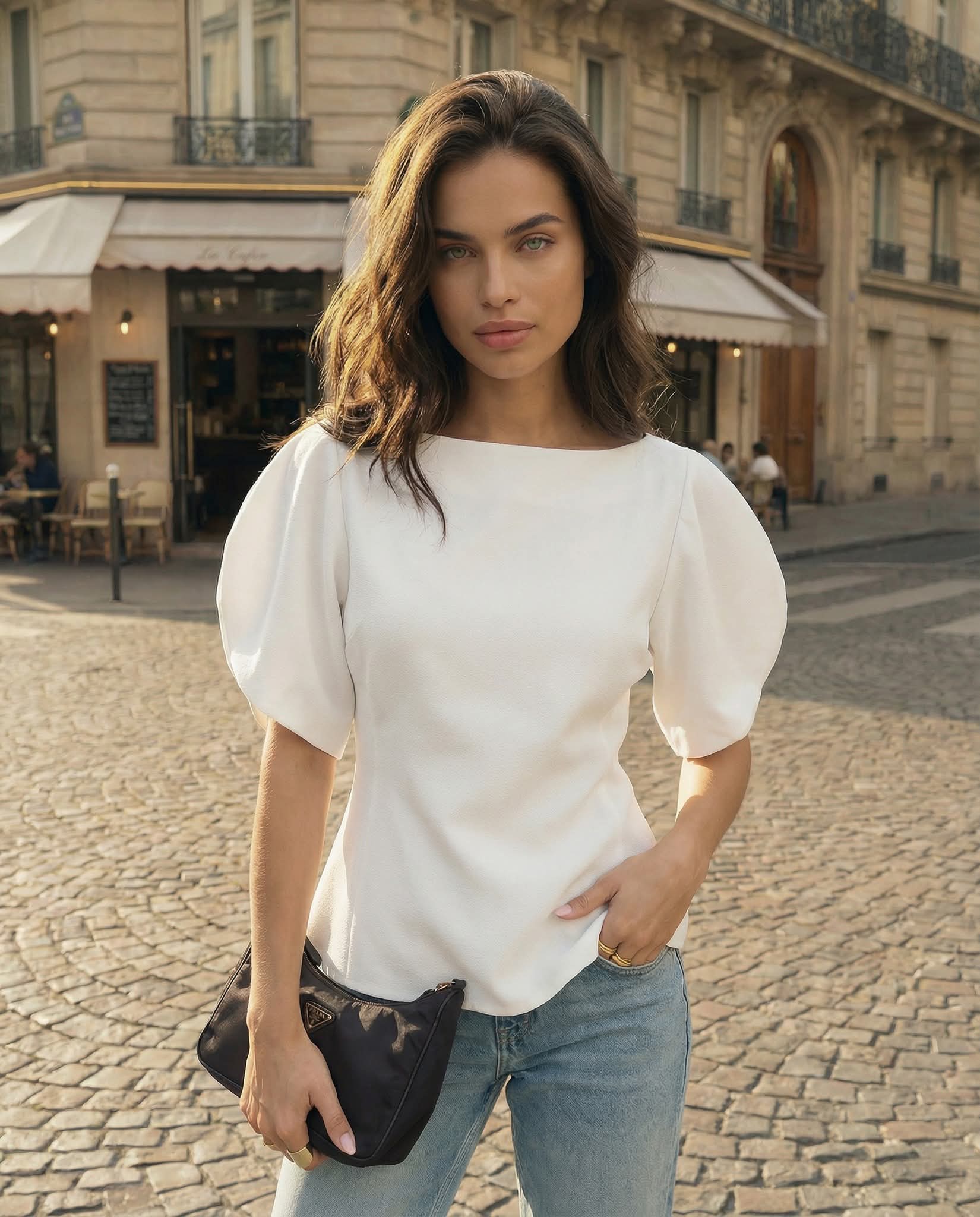 FB_IMG_1770143740193 COCOMORE Eliora White T-shirt - Image 1