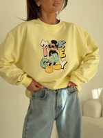 BOCCA Lucky Mouse Yellow Sweatshirt - Image 2